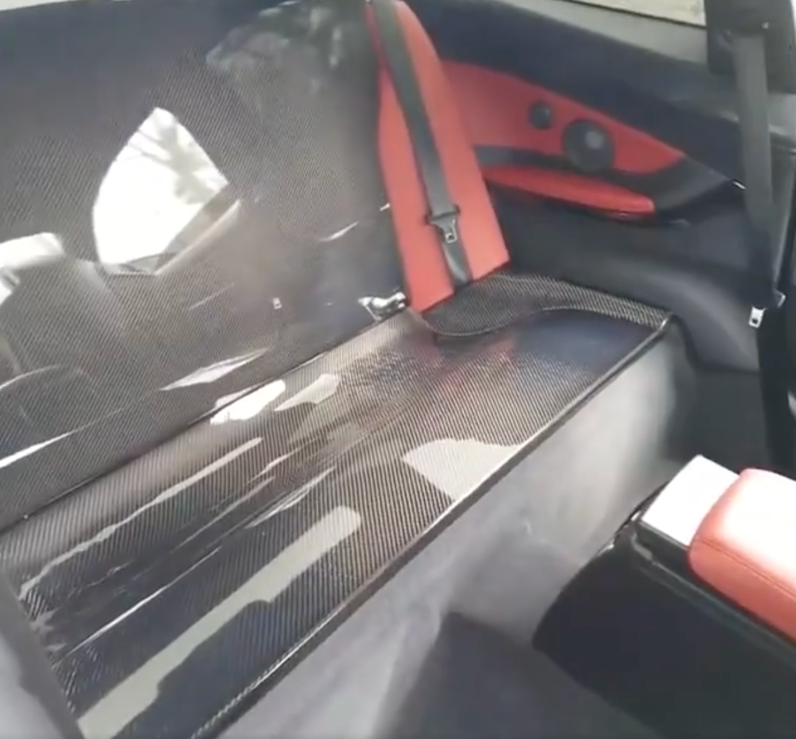 BMW F82 M4 & F32 4-Series Dinmann Carbon Fiber Rear Seat Delete Panels