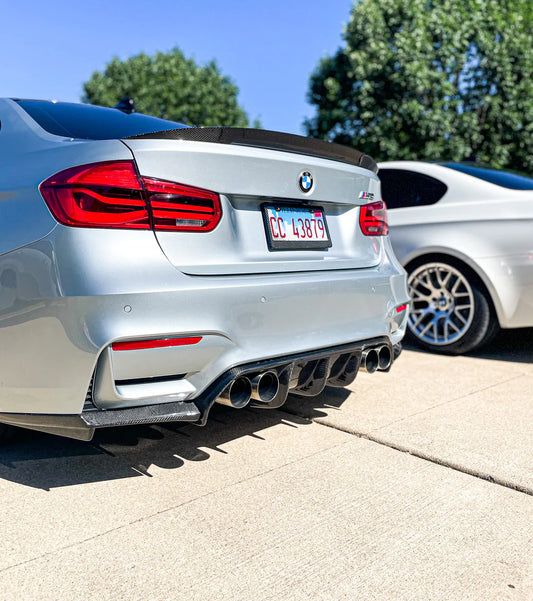 BMW F80 M3 & F82/F83 M4 V Style Carbon Fiber Diffuser