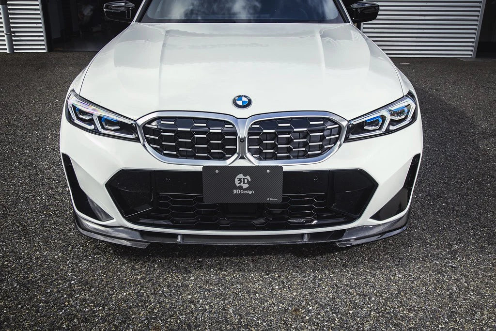 BMW G20 / G21 3-Series LCI 3D Design M-Sport Carbon Fiber Under Splitter Set