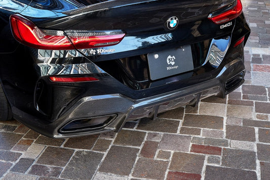 BMW G16 8-Series Gran Coupe 3D Design Carbon Fiber Rear Diffuser