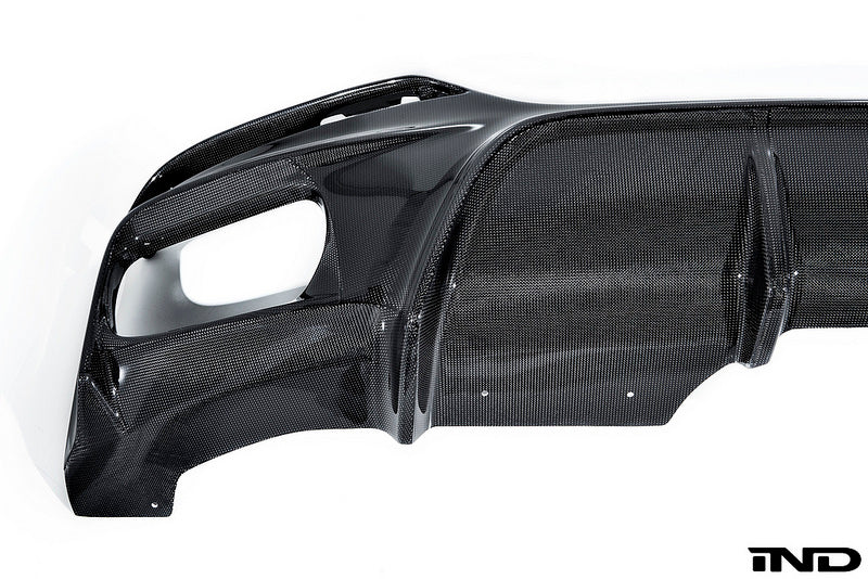 BMW F16 X6 3D Design M-Sport Carbon Fiber Rear Diffuser