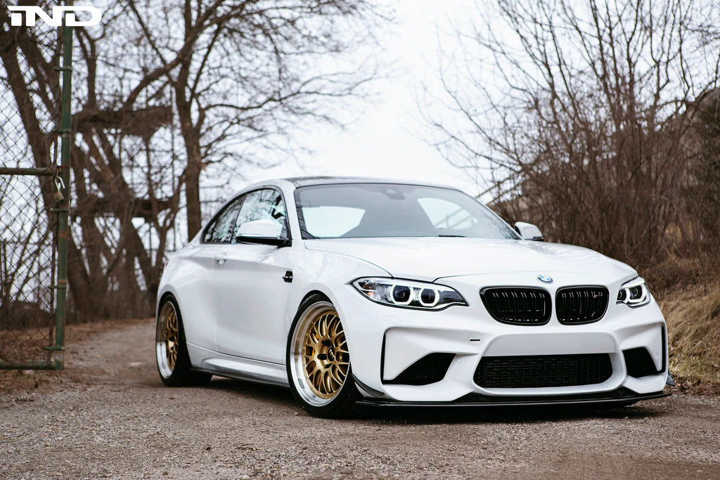 BMW F87 M2 3D Design Carbon Fiber Bumper Canard Set