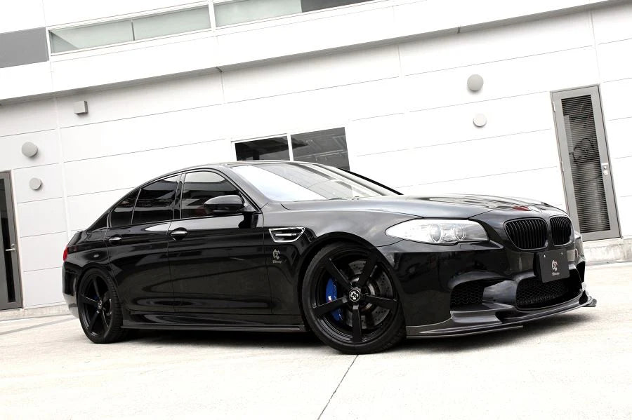 BMW F10 M5 3D Design Matte Carbon Fiber Under Splitter Set