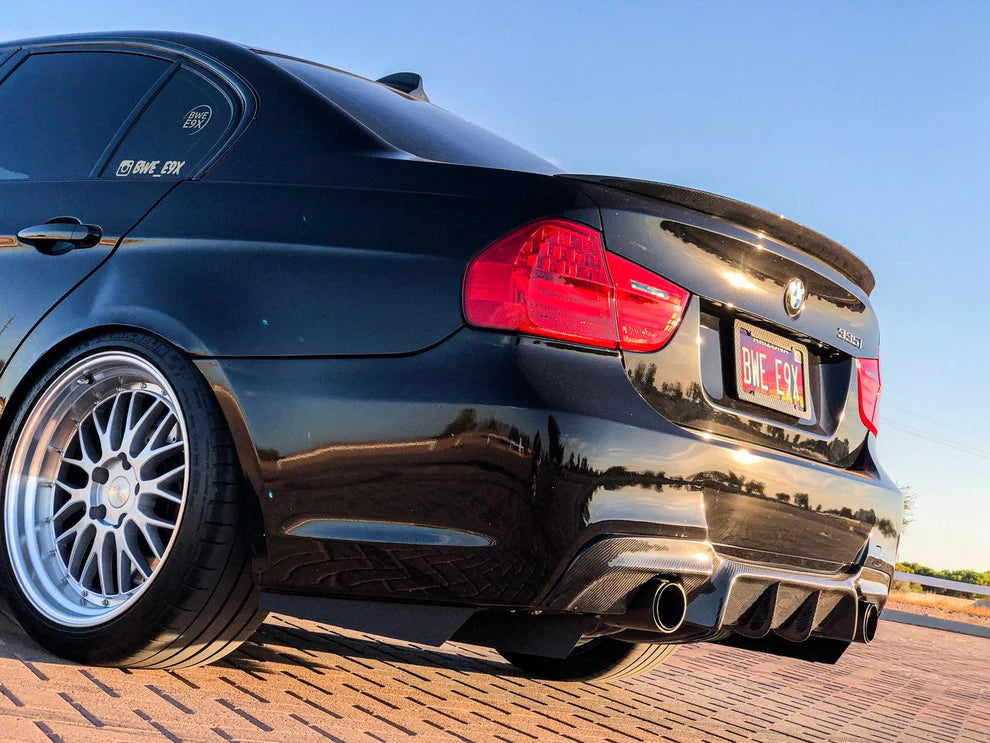 BMW E90 3-Series V3 Carbon Fiber Diffuser