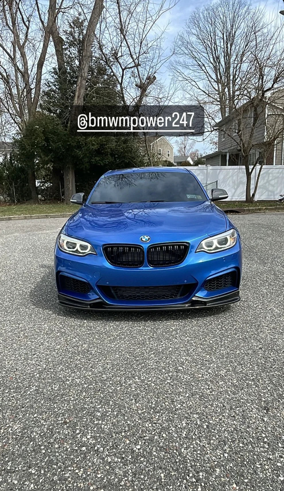 BMW F22 2-Series V3 Style Carbon Front Lip