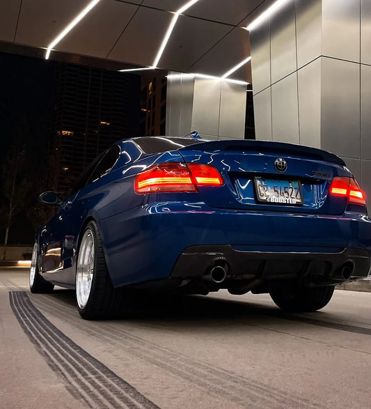 BMW E92 3-Series M Sport Rear Bumper (Single & Double Sided Diffuser)