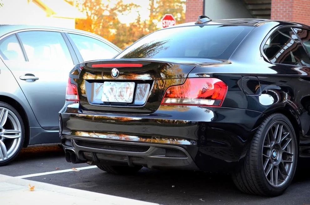 BMW E82 1-Series P Style Carbon Fiber Diffuser