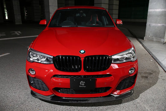 BMW F26 X4 3D Design M-Sport Carbon Fiber Front Lip