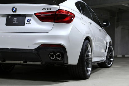 BMW F16 X6 3D Design M-Sport Carbon Fiber Rear Diffuser