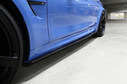 BMW F80 M3 3D Design Carbon Fiber Side Skirt Set