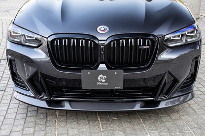 BMW G01 X3 & G02 X4 3D Design LCI M-Sport Carbon Fiber Front Lip