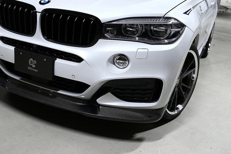 BMW F16 X6 3D Design M-Sport Carbon Fiber Front Lip