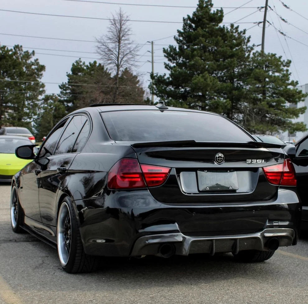 BMW E90 3-Series V3 Carbon Fiber Diffuser