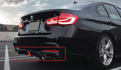 BMW F30 3-Series LED Carbon Fiber Diffuser (M-Sport)