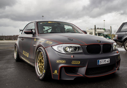 BMW E82 1M Team Schirmer Spec BBS E88 Wheels 10.5x18 Squared