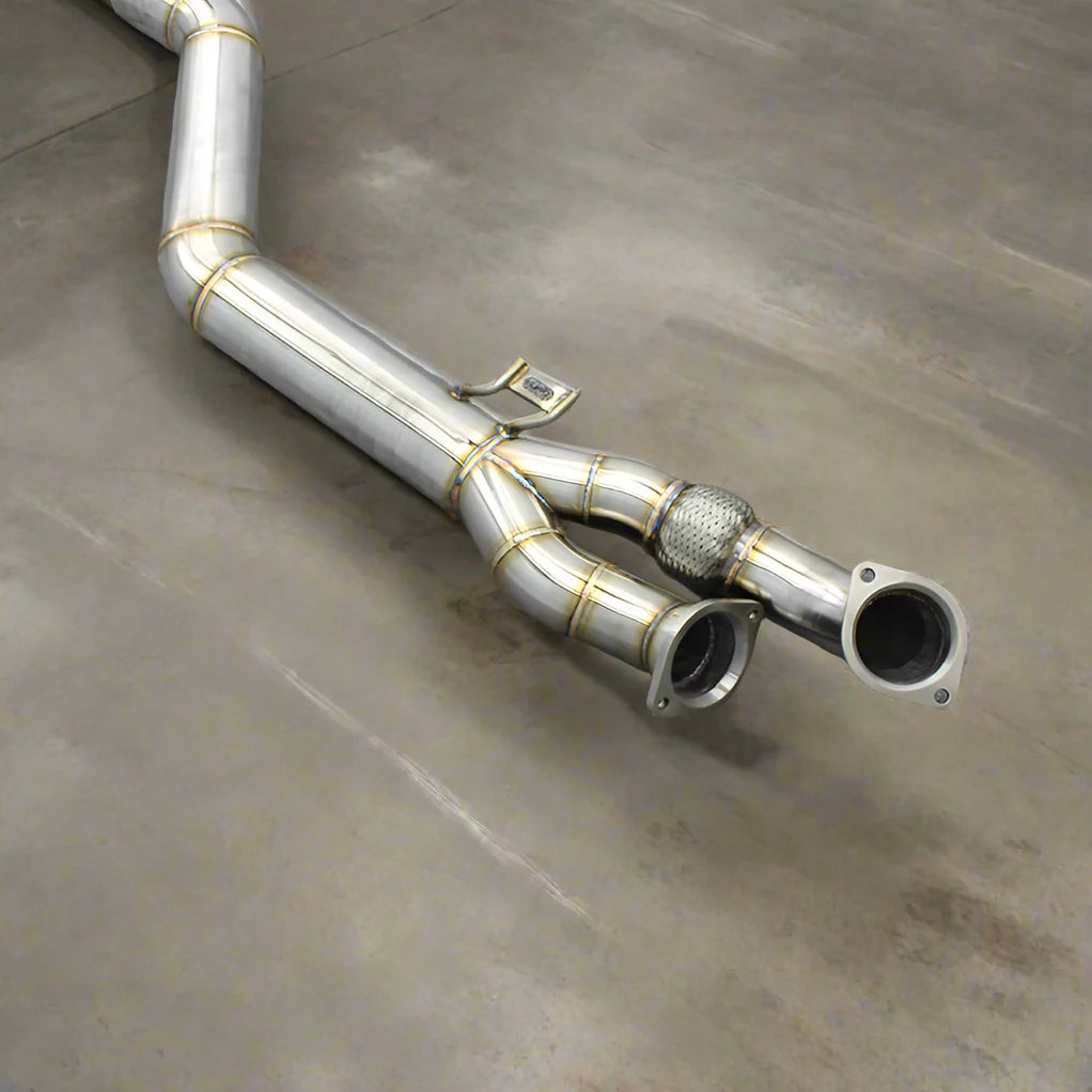 BMW G80 M3 & G82/G83 M4 Stainless Steel Single Mid Pipe (Brace Included)